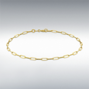 9ct Small Paper Chain Bracelet