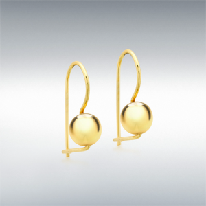 9ct Yellow Gold Ball & Drop Earrings