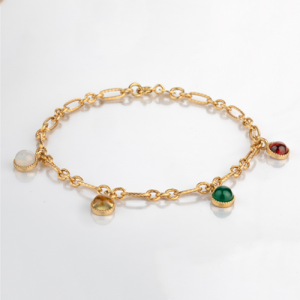 9K Yellow Gold with 4 Charms